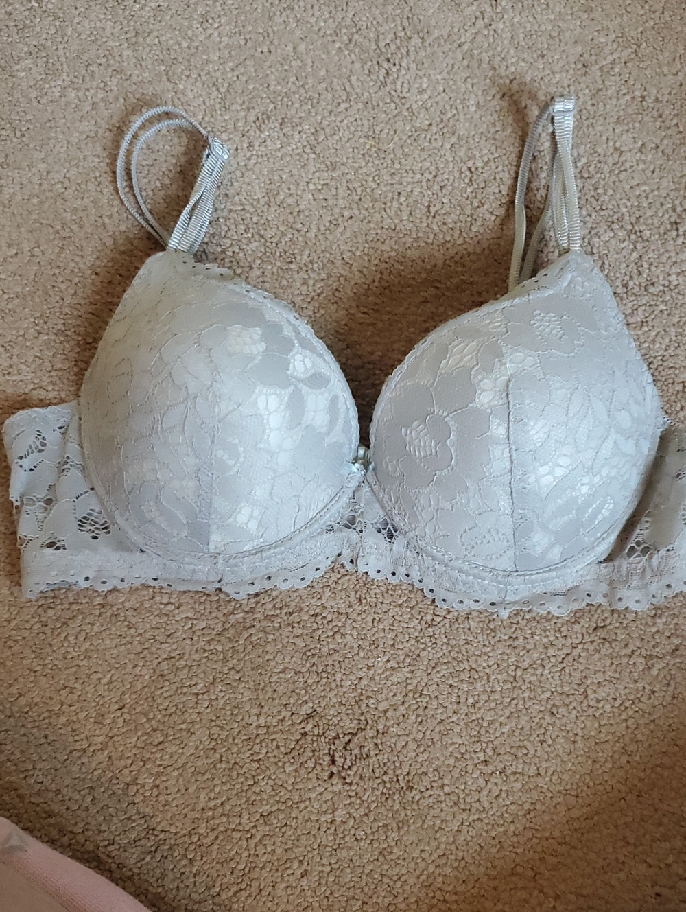 Ekegant Gray Lace Bra